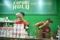 Baristas at the kopi tiam or Chinese Indonesian Coffee shop in Surabaya, Indonesia.