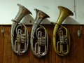 Baritone horns Royalty Free Stock Photo