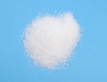 Barium hydroxide on blue background Royalty Free Stock Photo