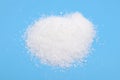 Barium hydroxide on blue background Royalty Free Stock Photo