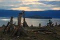 Barkhan cape, the lake Baikal Royalty Free Stock Photo