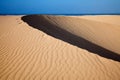 Barkhan dune, evening light