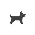 Barking dog vector icon