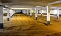 Barley malt on malting floor in distillery, Scotland Royalty Free Stock Photo