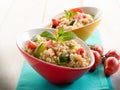 Barley risotto with zucchinis Royalty Free Stock Photo