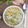 Barley soup Royalty Free Stock Photo