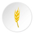 Barley spike icon circle