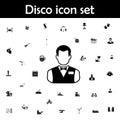 Barman icon. Disco icons universal set for web and mobile