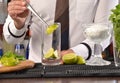 Barman preparing cocktail Royalty Free Stock Photo