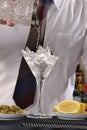 Barman preparing cocktail. Royalty Free Stock Photo