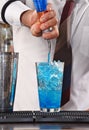 Barman preparing cocktail