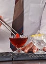 Barman preparing cocktail Royalty Free Stock Photo