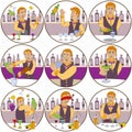 Barman stickers