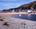 Barmouth beach and town.