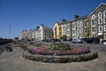 Barmouth Seafront with flower beds in bloom Royalty Free Stock Photo