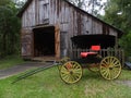 Barn and Carriage Royalty Free Stock Photo