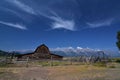 Historic Mormon Row at Grand Teton Mountain Range