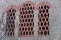 Barn detail vision wall overlapping bricks art artistic