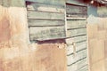 Barn door of an abandoned building Royalty Free Stock Photo