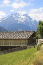 Barn for drying grass, Brandberg, Austria Royalty Free Stock Photo