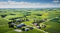 barn farm aerial view