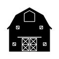 Barn farm icon Royalty Free Stock Photo