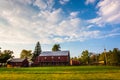 Barn on a farm in rural Adams County, Pennsylvania. Royalty Free Stock Photo