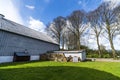 Barn at a farm with a small shed Royalty Free Stock Photo