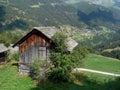 Barn in Grimentz Royalty Free Stock Photo