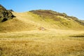 Barn on a hill in southern Iceland Royalty Free Stock Photo