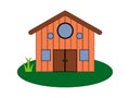 Simple Cool Barn House Clipart