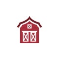 Barn icon design template vector isolated illustration Royalty Free Stock Photo