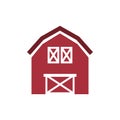 Barn icon design template vector isolated illustration Royalty Free Stock Photo