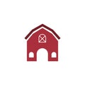 Barn icon design template vector isolated illustration Royalty Free Stock Photo