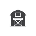 Barn icon vector