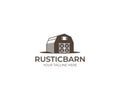 Barn Logo Template. Farm Vector Design Royalty Free Stock Photo