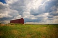 Barn, a lonely building in a field Royalty Free Stock Photo