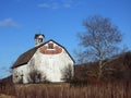 1883 Barn Newfield Ithaca gambrel roof Royalty Free Stock Photo