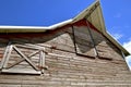 Barn overhang and hay loft doors