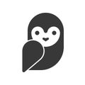 Barn owl, Halloween related icon, pixel perfect design