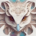 Barn Owl-PaperCutBarn Owl-PaperCut Generative AI Illustration