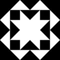 Barn quilt symbol icon