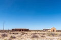 Barn and ruin of farm house at Rooiput on road R383 Royalty Free Stock Photo