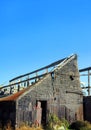 Barn in Ruins With Shingle Front