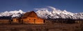 Barn Night Sky Teton Mountains Wyoming West