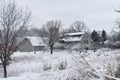 Barn in Winter Royalty Free Stock Photo