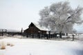 Barn in winter Royalty Free Stock Photo