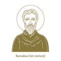 Barnabas 1st century was according to tradition an early Christian, one of the prominent Christian disciples in Jerusalem.