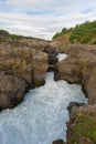 Barnafoss near Hraunfossar waterfalls, Western Iceland