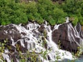 Iceland Barnafoss waterfall 2017 Royalty Free Stock Photo